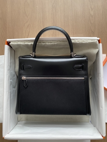 Kelly 28 Lakis - Noir - Box/ Toile - PHW