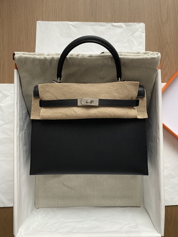 Kelly 25 - Noir - Epsom - PHW