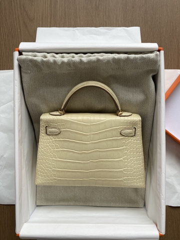 Kelly Mini 2 - Vanilla - Matted Alligator - GHW