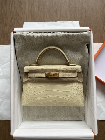 Kelly Mini 2 - Vanilla - Matted Alligator - GHW