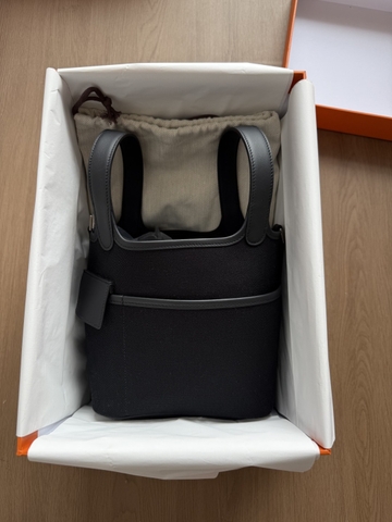Picotin Cargo - Noir - Swift/Toile - PHW
