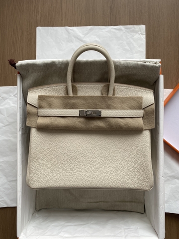 Birkin 25 - Craie - Togo - PHW