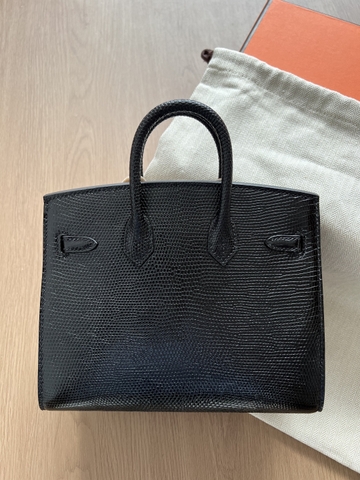Birkin 20 Sellier - Noir - Lizard - PHW