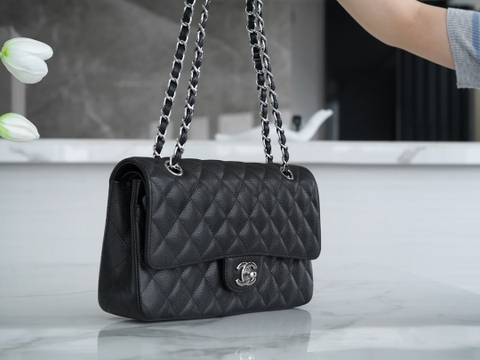 Chanel Classic Flap Medium Black Leather Bag