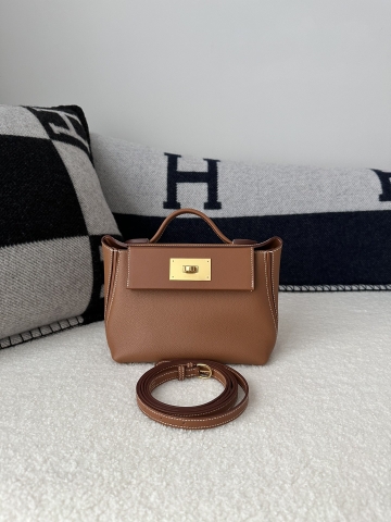 Kelly 2424 Mini 21cm Evercolor Swift Leather CC37 Gold