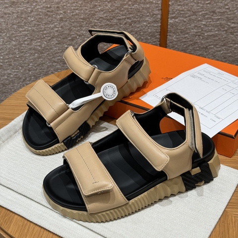 JD-560 - 088 Junior Sandals in Natural Beige Calfskin with Rubber Outsole