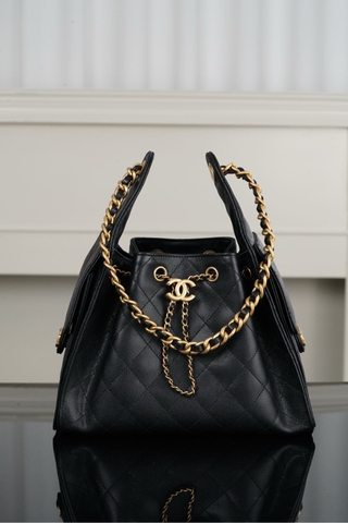 Chanel 25s Small Hobo Drawstring Bucket Bag