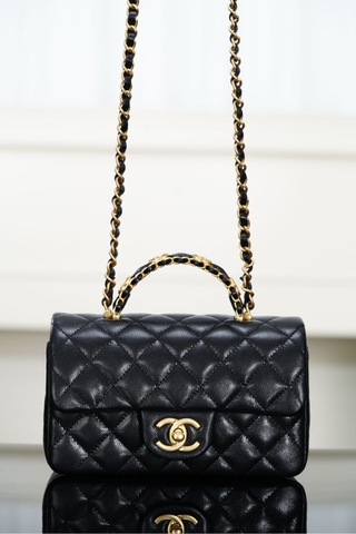 Chanel 25B Double C Handbag CF Mini Black