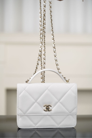 Chanel 25k Daisuki Three-in-One Backpack White