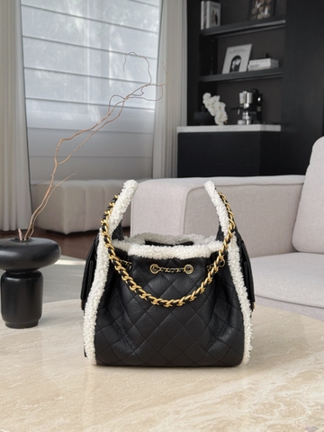 25k Hobo Teddy Small Black 30x26x14cm