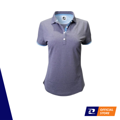 Áo Footjoy Short Sleeve Qtr Zip Houndstooth Trim Shirt