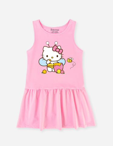 Đầm cotton sát nách Hello Kitty