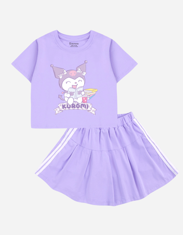 Set váy bé gái Kuromi Bomines