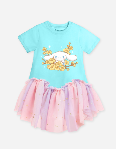 Váy Tết bé gái hoạt hình Cinnamoroll Bomines, Đầm Tết cho bé gái