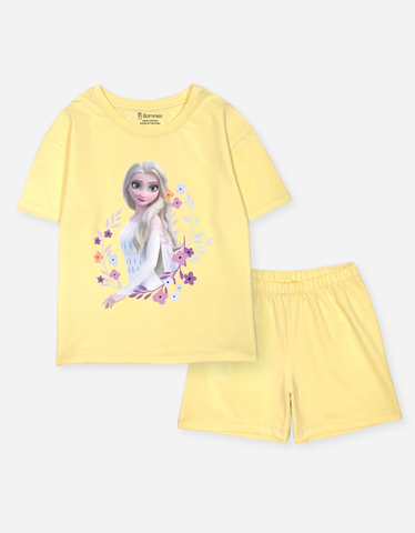Đồ bộ ngắn bé gái Elsa quần loang