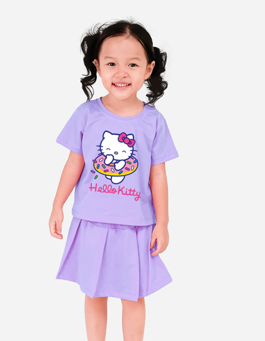 Set chân váy bé gái Hello Kitty Bomines