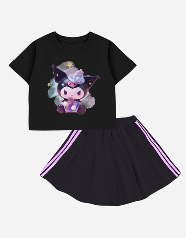 Set váy bé gái Kuromi Bomines