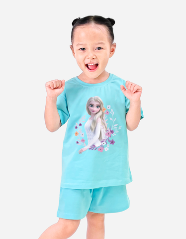 Đồ bộ ngắn bé gái Elsa quần loang