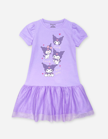 Váy bé gái tay phồng Kuromi