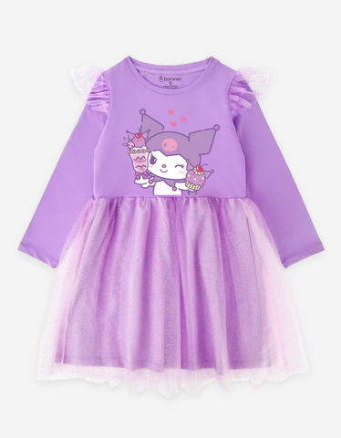 Váy cho bé gái tay dài Kuromi Bomines