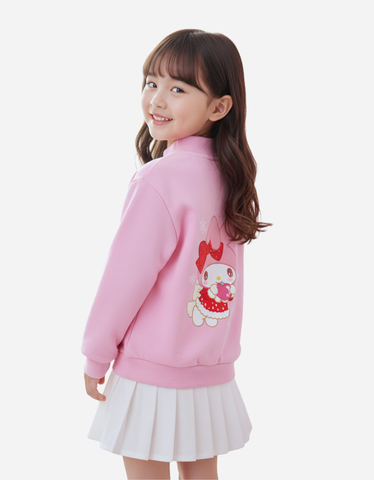 Áo khoác bomber bé gái My Melody, Kuromi, Cinnamoroll