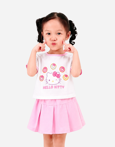 Set váy bé gái Hello Kitty Bomines