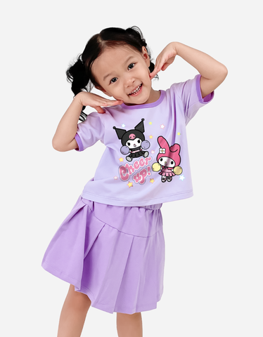 Set chân váy bé gái Kuromi & My Melody