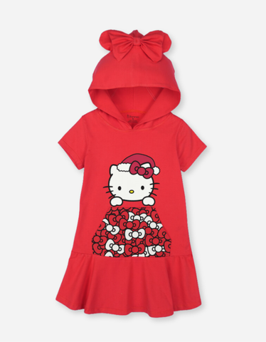 Váy Hoodie Hello Kitty tay ngắn