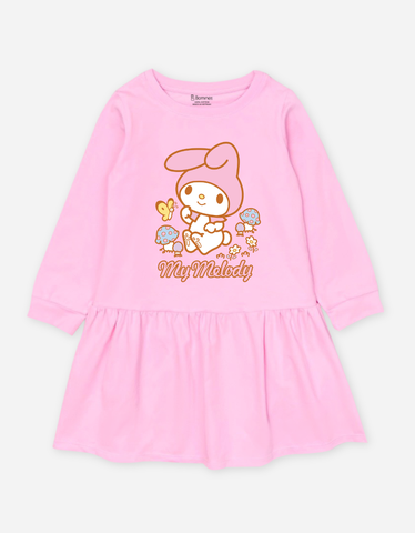 Váy bé gái My Melody, đầm tay dài cho bé gái