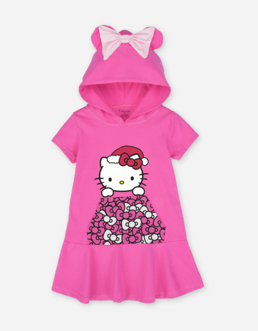 Váy Hoodie Hello Kitty tay ngắn