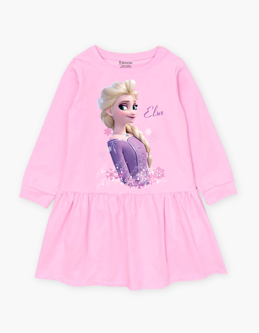 Váy bé gái mùa thu tay dài Elsa