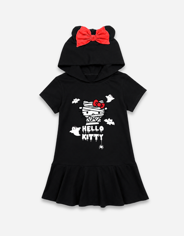 Váy bé gái có nón Kuromi Hello Kitty Halloween
