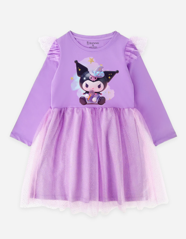 Váy cho bé gái tay dài Kuromi Bomines