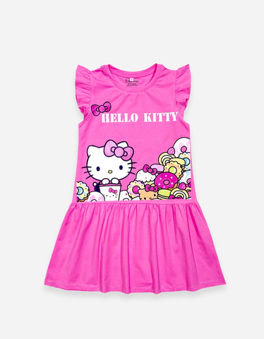 Váy bé gái tay cánh tiên Hello Kitty