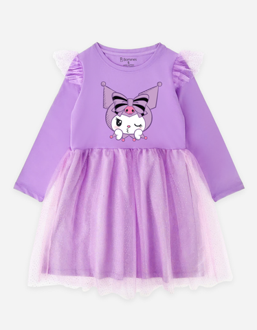 Váy cho bé gái tay dài Kuromi Bomines