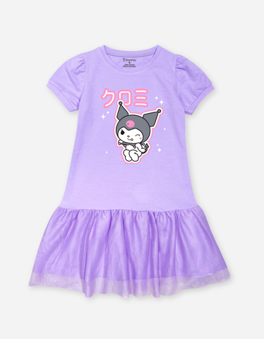 Váy bé gái tay phồng Kuromi