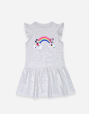 Váy bé gái tay cánh tiên Unicorn nhiều họa tiết