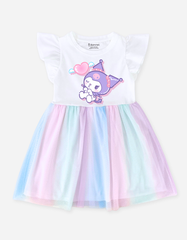 Váy bé gái phối lưới Kuromi