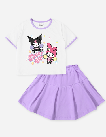 Set chân váy bé gái Kuromi & My Melody