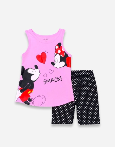 Đồ bộ lửng bé gái sát nách Mickey Minnie