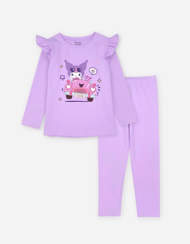 Đồ bộ bé gái mùa thu tay dài Kuromi