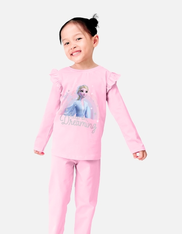 Đồ bộ bé gái mùa thu tay dài Elsa