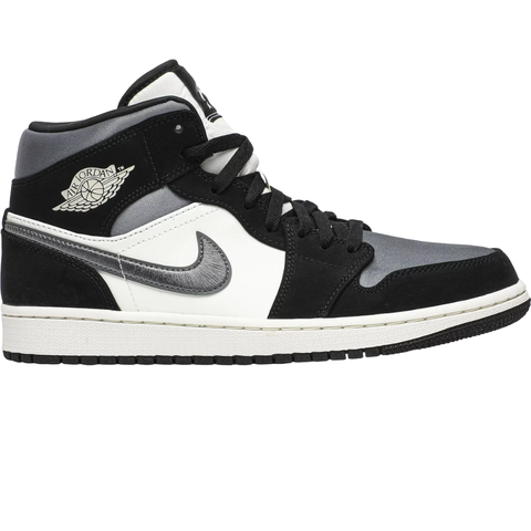 Nike Air Jordan 1 Mid Satin Grey Toe | 852542-011