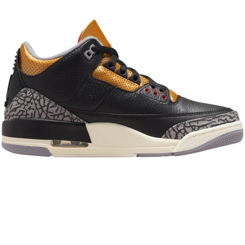 Nike Air Jordan 3 Retro Black Cement Gold | CK9246-067