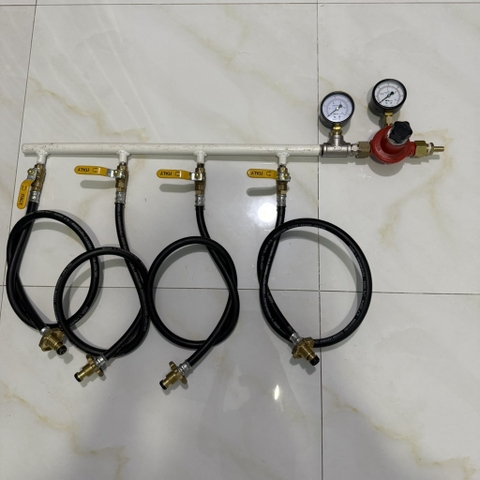 Bộ van gas, Cấp gas 4 bình điều áp tổng Italia