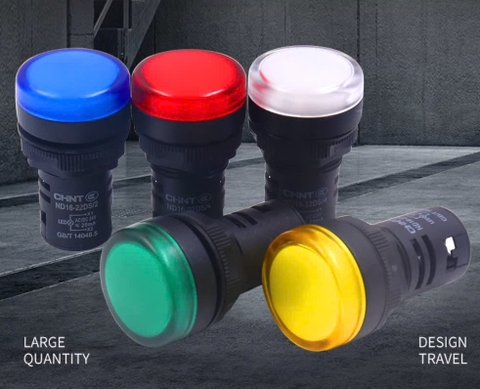 Đèn Báo pha phi 22mm 220V dòng ND16