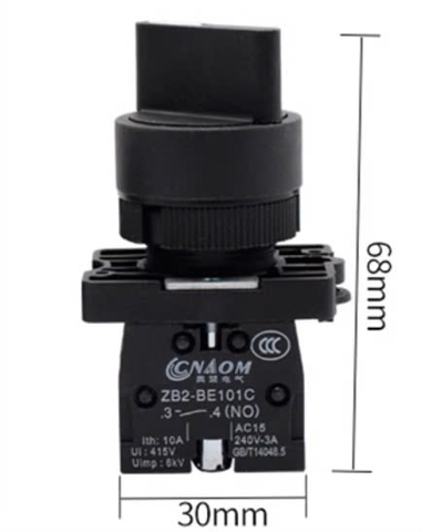 Công tắc xoay phi 22mm 25mm dòng NP2