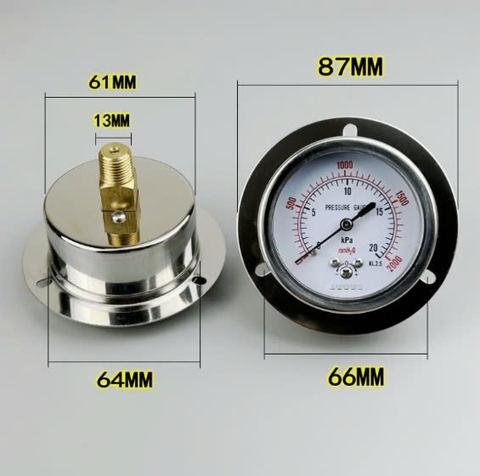 Đồng hồ đo áp suất mặt bích Kpa