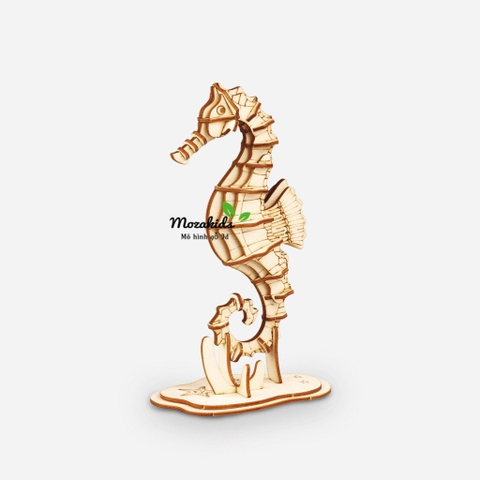 Đồ chơi lắp ráp gỗ 3D Mô hình Cá Ngựa Seahorse Laser