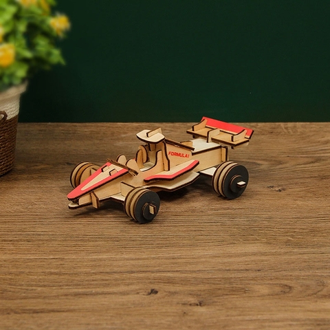 Đồ chơi lắp ráp gỗ 3D Mô hình Xe đua F1